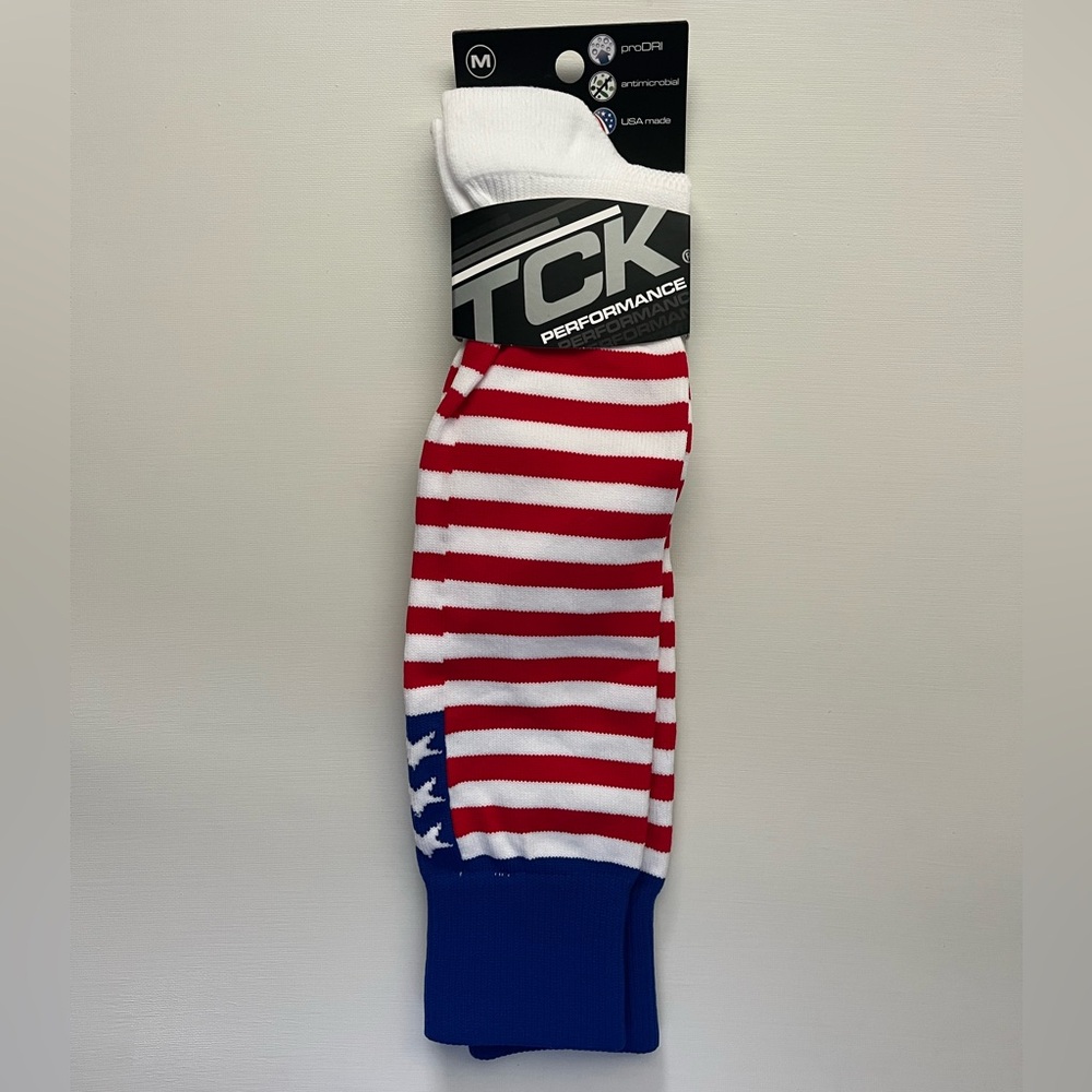 TCK Performance Red, White & Blue Baseball & Softball Tube Socks